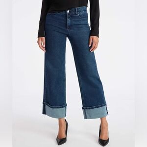Sofia by Sofia Vergara Margot Wide Crop Cuffed Super High Rise Jeans size 6